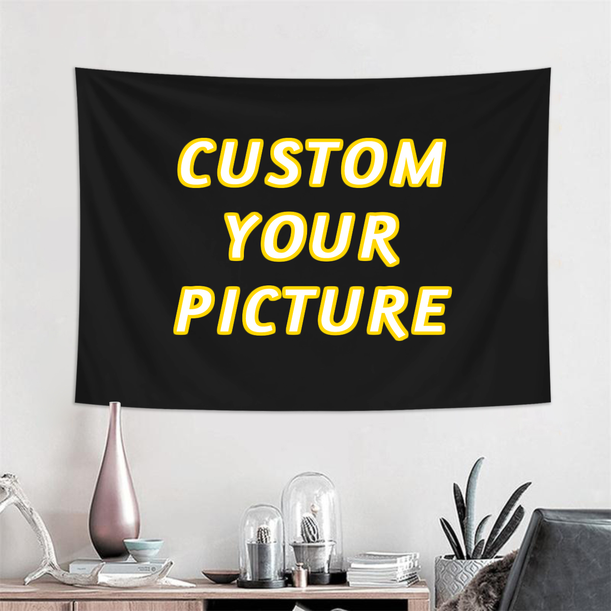 Sewing Custom - 1pc tapeçarias personalizadas, banners personalizados e