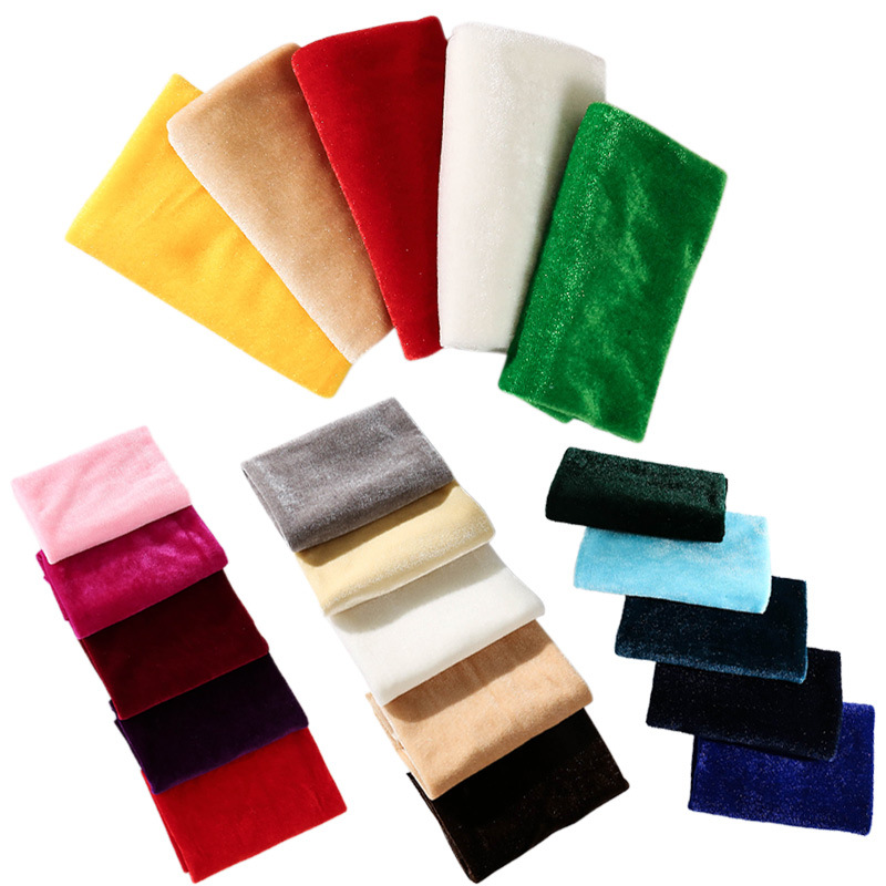 Sewing Velvet Fabric - 5 pçs 50x50cm cor sólida tecido