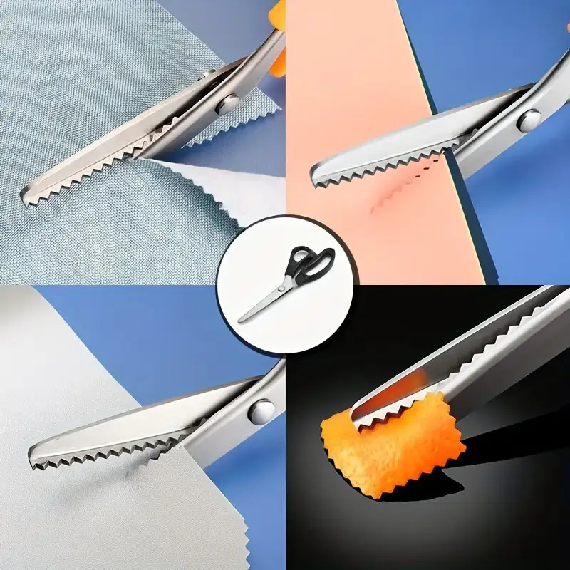 Pinking Shear Blade - Tesoura de Picotar Profissional com Lâminas