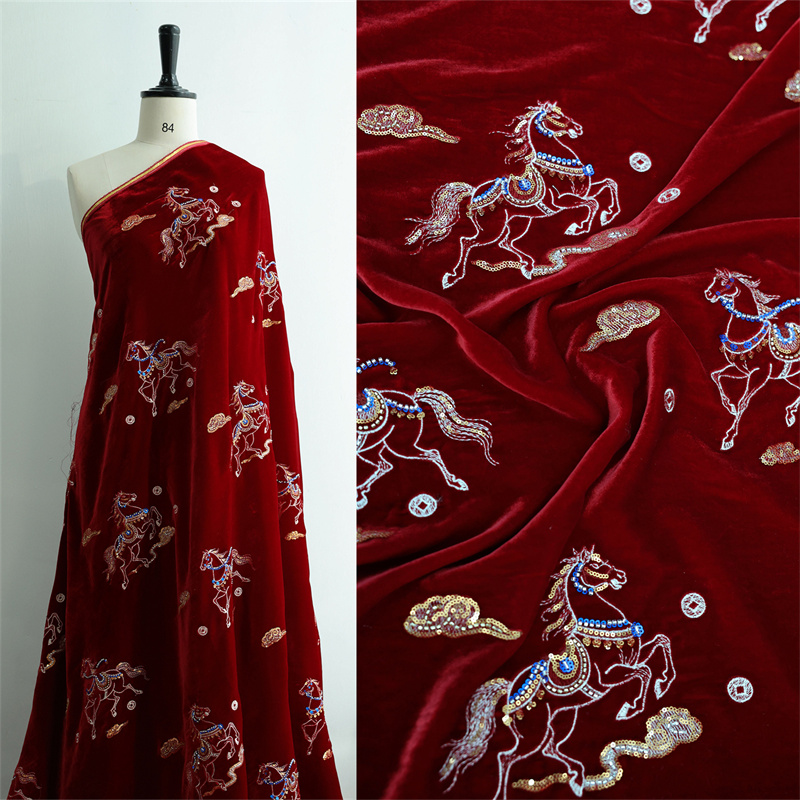 Sewing Velvet Fabric - Outono/inverno grosso seda veludo prego grânulo
