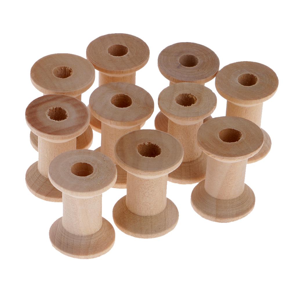 Thread Bobbins Empty - Bobinas de Linha Vazias de Madeira