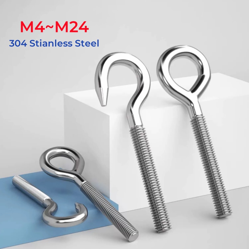 Hook Eye Fastener - Parafuso Olhal de Aço Inoxidável 304