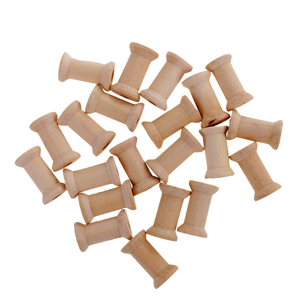 Thread Bobbins Empty - Conjunto de Bobinas de Madeira Vazias