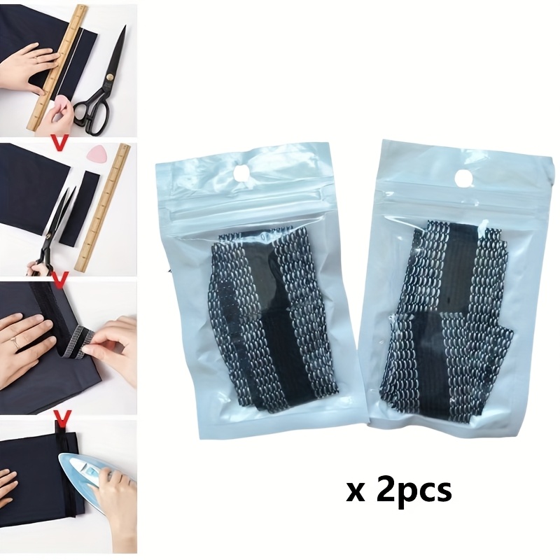 Sewing Repair - 2 unidades/pacote, 1m, Fita Adesiva Termocolante