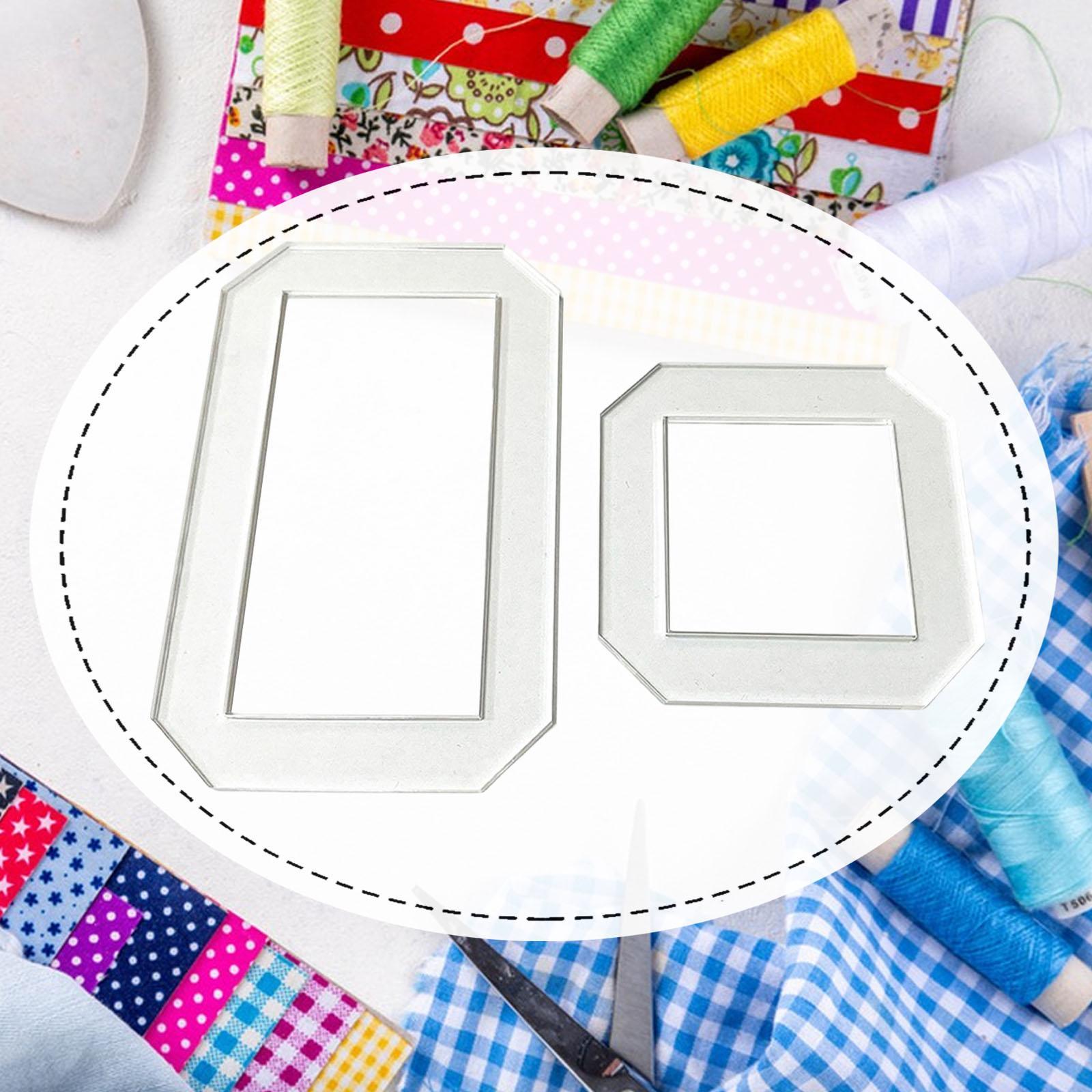 Quilting Ruler Square - 2 Peças de Moldes para Quilting,
