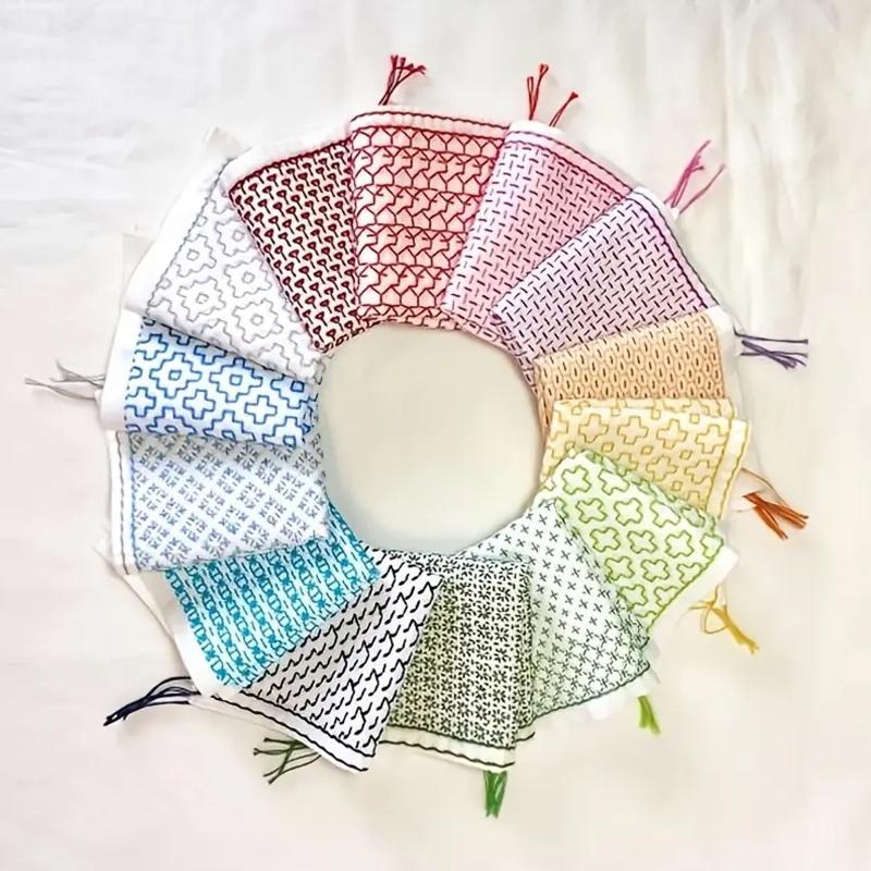 Sewing Embroidery Fabric - 9/32 pçs linha e agulhas denim