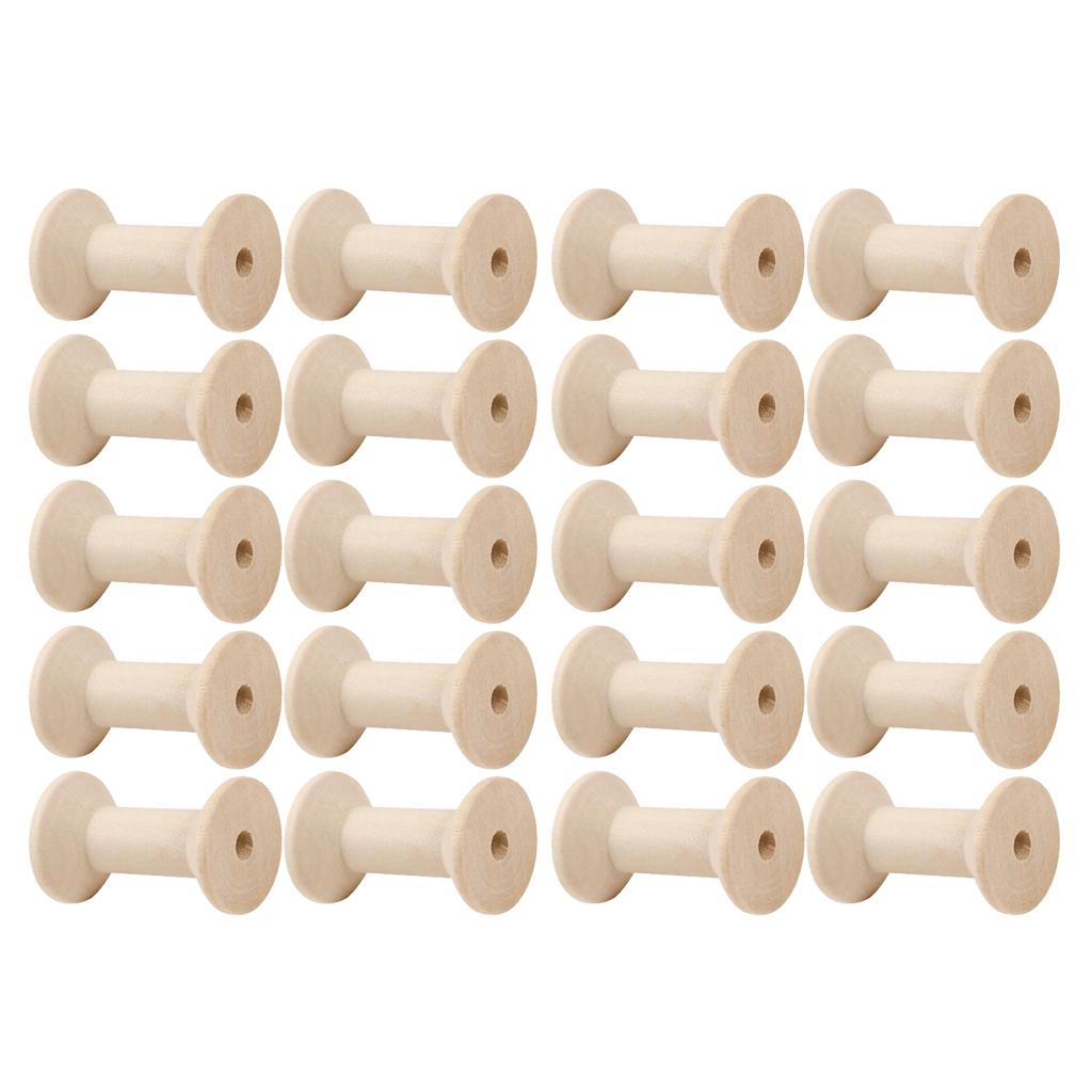20 peças de Bobinas de Madeira - Thread Bobbins Empty avaliação e preço