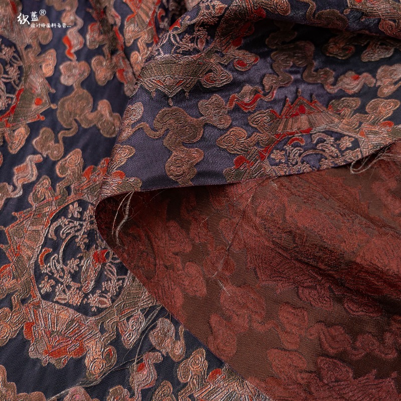 Tecido Jacquard Floral Roxo Ve - Sewing Fabric avaliação e preço