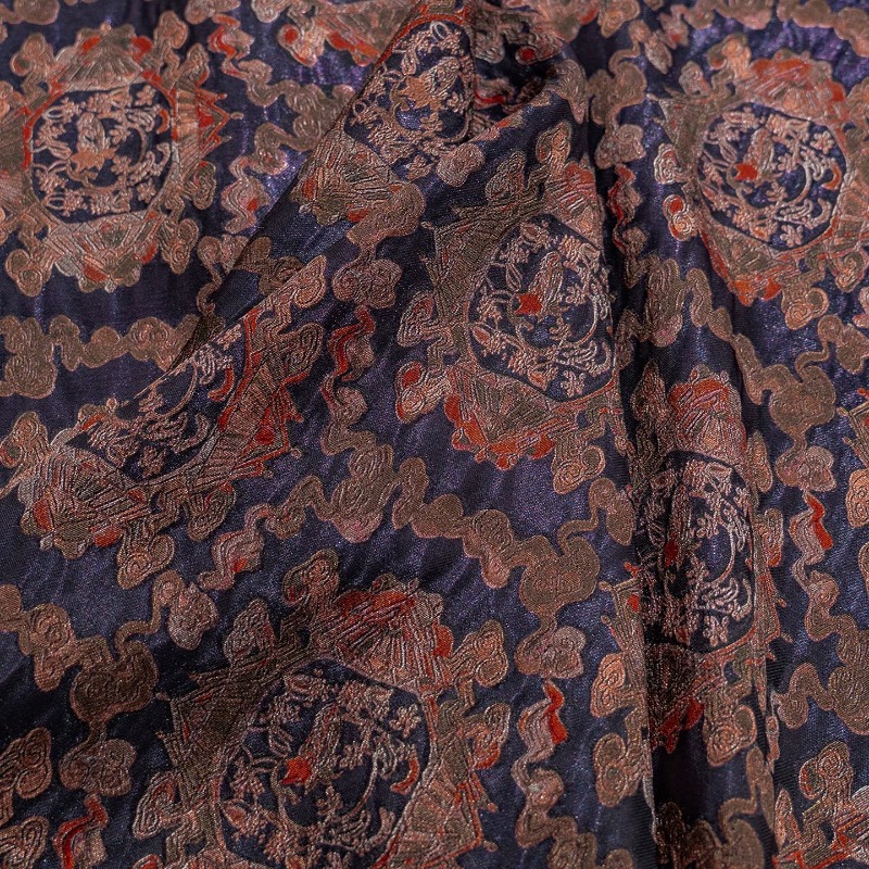 Tecido Jacquard Floral Roxo Ve - Sewing Fabric avaliação e preço