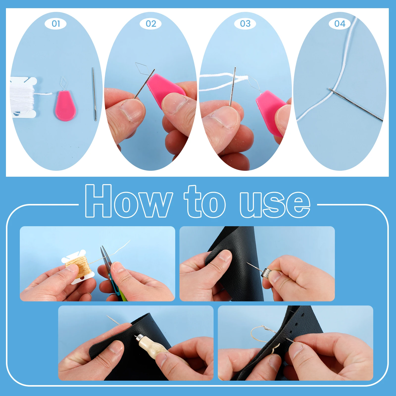 Kit de costura para reparo de  - Leather Needle Heavy avaliação e preço