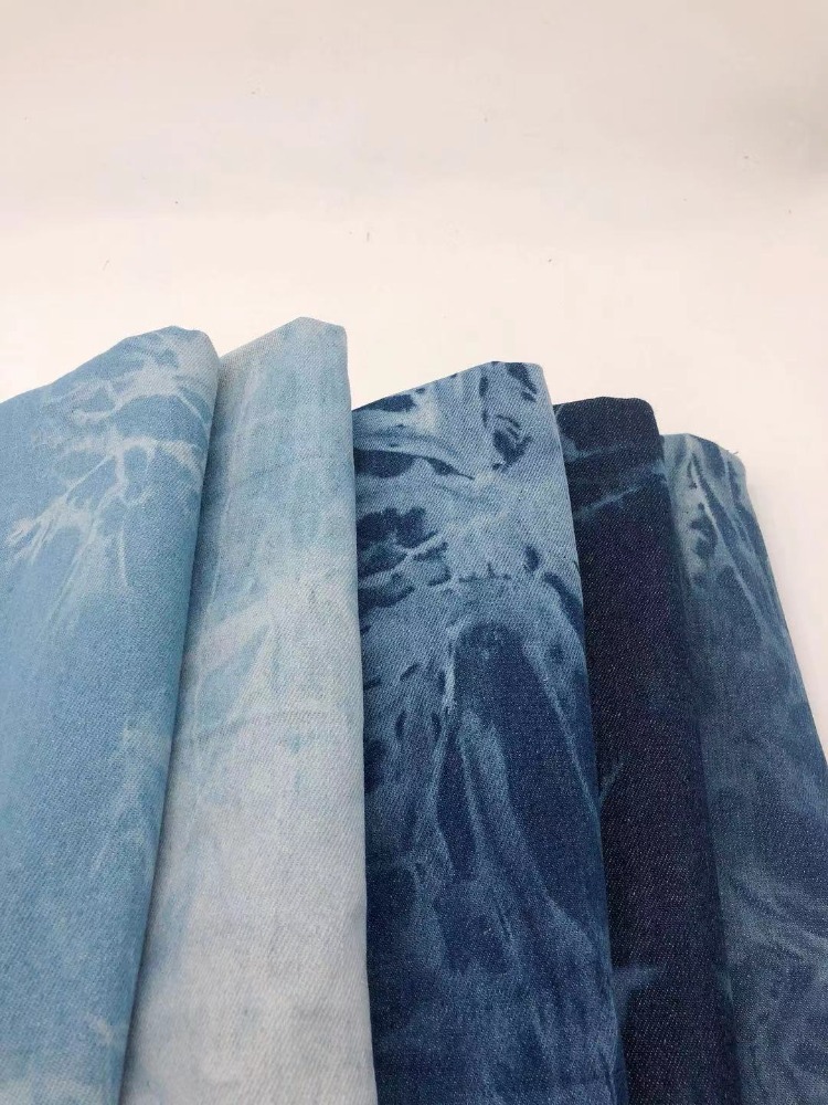 Tecido jeans tie-dye por metro - Sewing Tie Dye avaliação e preço