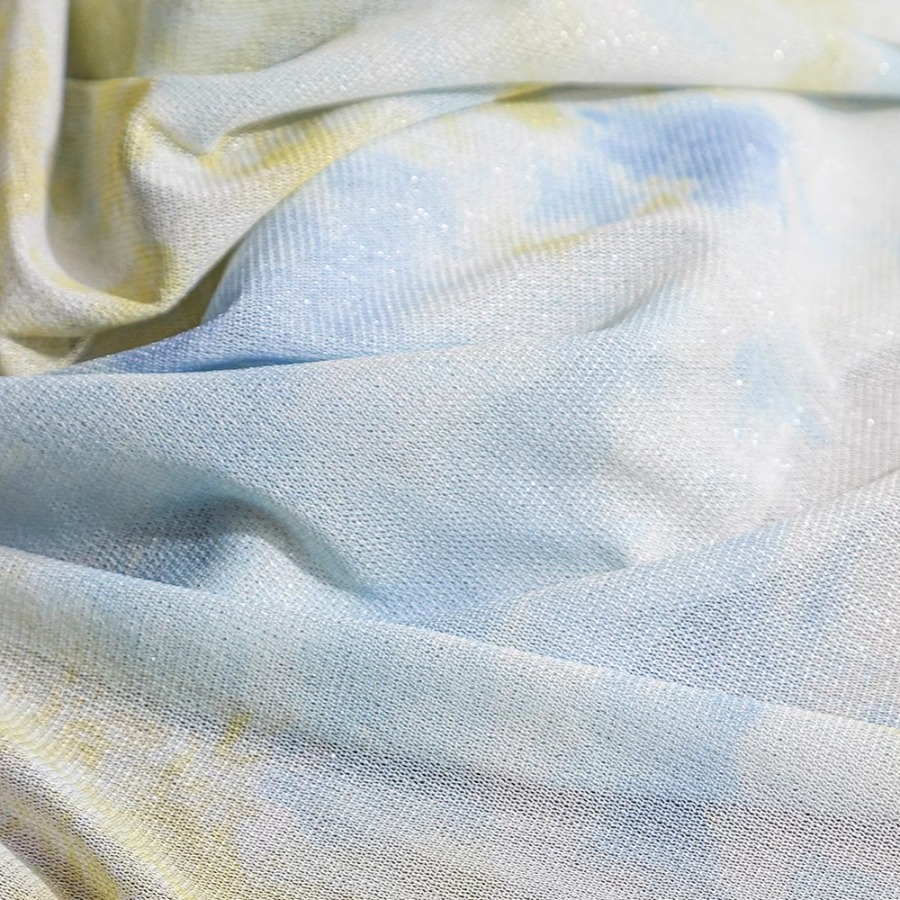 Tie dye tecido de malha amarel - Sewing Tie Dye avaliação e preço
