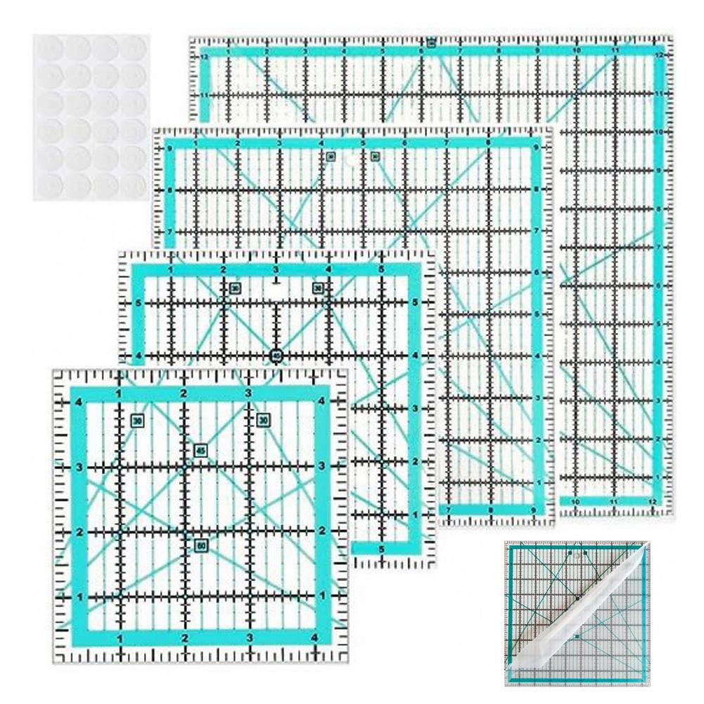 Régua acolchoada acrílica com  - Quilting Ruler Square avaliação e preço