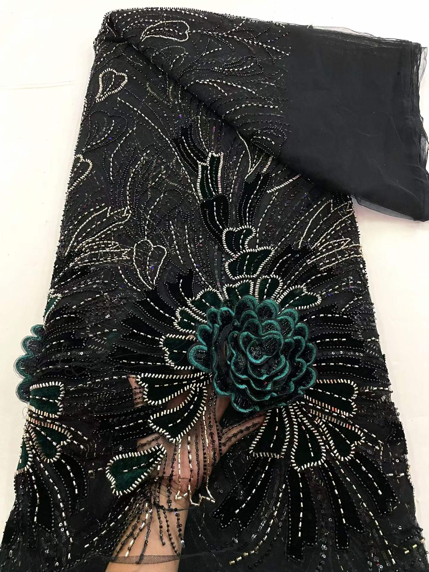Tecido de Renda de Veludo com  - Sewing Velvet Fabric avaliação e preço