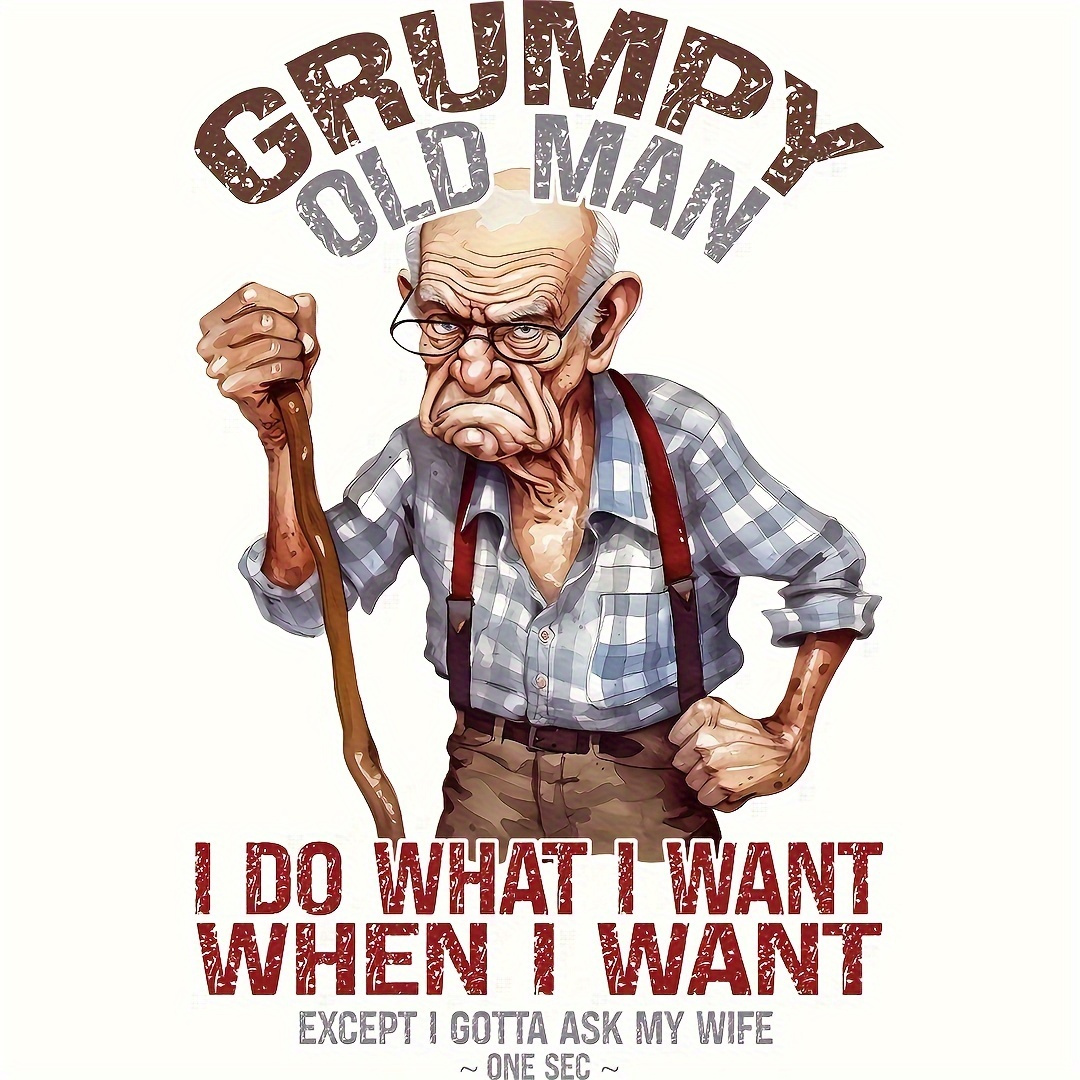 Citações Engraçadas de Velhos, - Iron On Patch avaliação e preço
