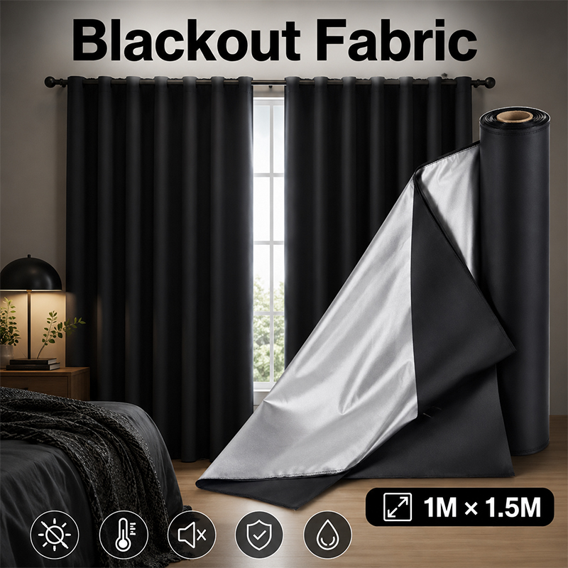 Tecido Blackout Preto Prateado - Sewing Fabric avaliação e preço