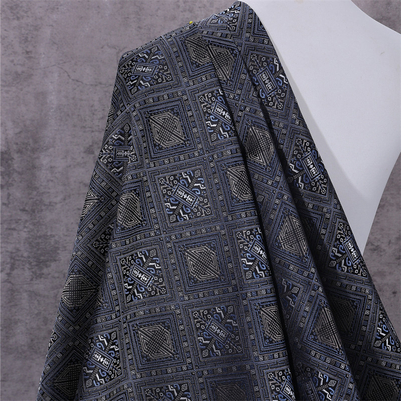 Tecido de Seda Jacquard Brocad - Sewing Fabric avaliação e preço