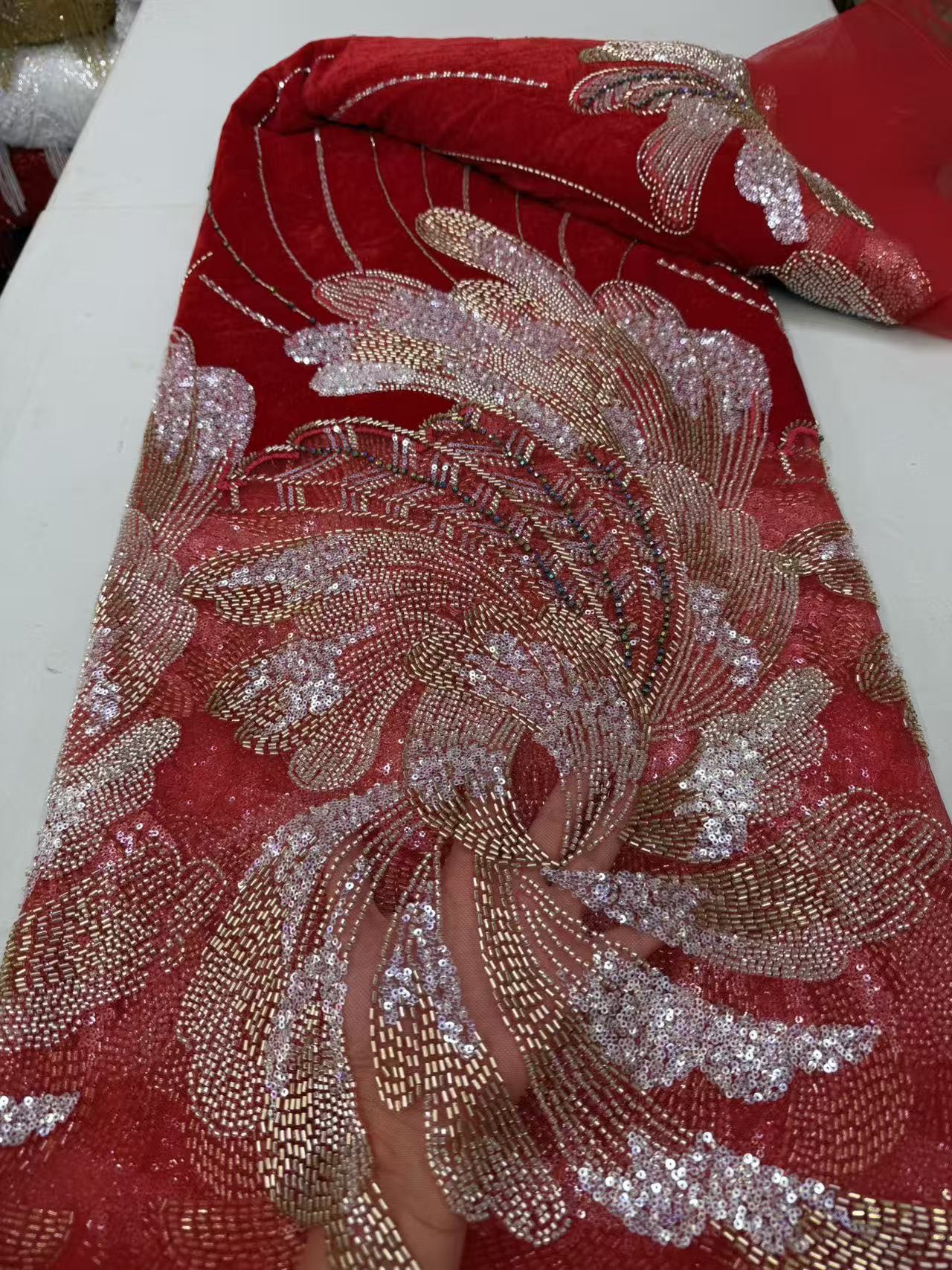 Tecido de Renda Tule com Lante - Sewing Velvet Fabric avaliação e preço