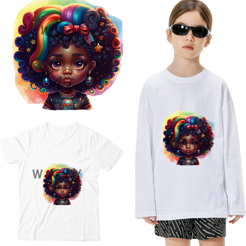 Transferências DTF de Menina N - Iron On Patch avaliação e preço