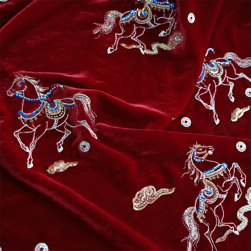 Outono/inverno grosso seda vel - Sewing Velvet Fabric avaliação e preço