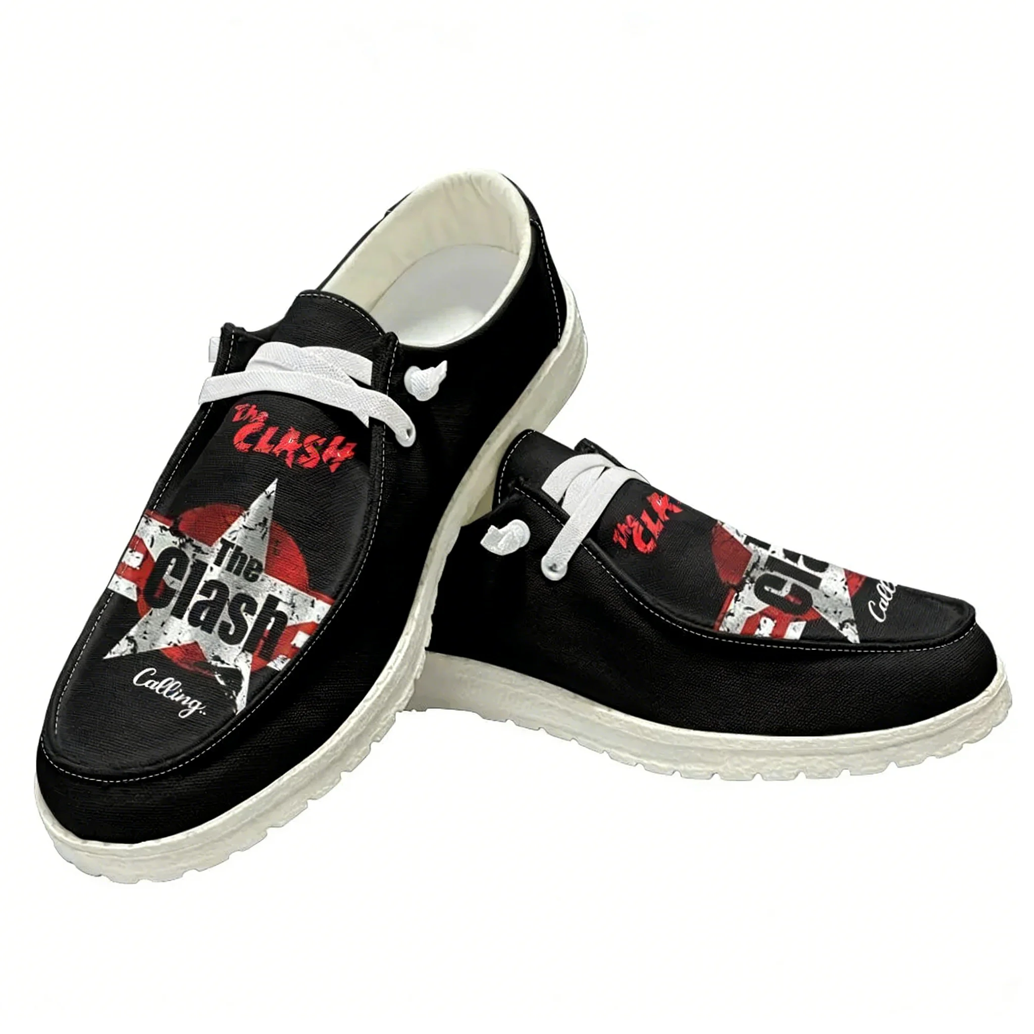 The Clash Rock Band Sapatos ca - Sewing Custom avaliação e preço