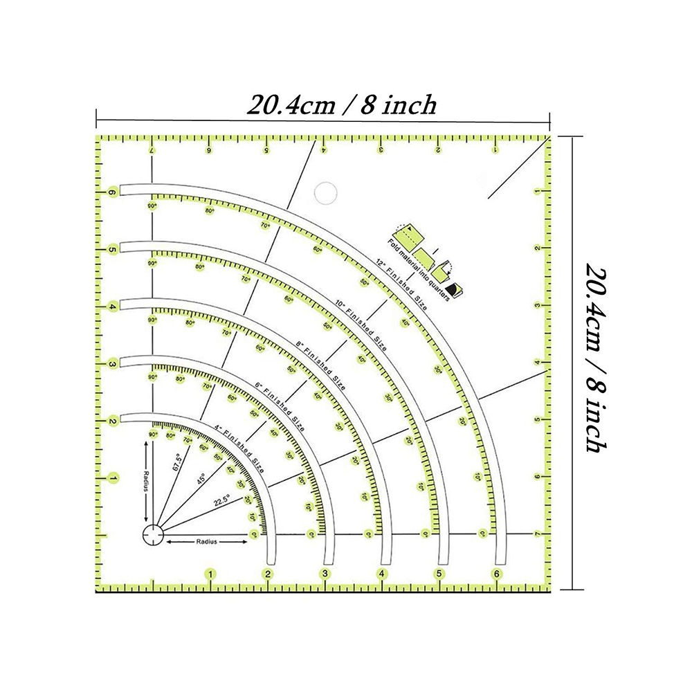Régua acrílica de costura acol - Quilting Ruler Square avaliação e preço