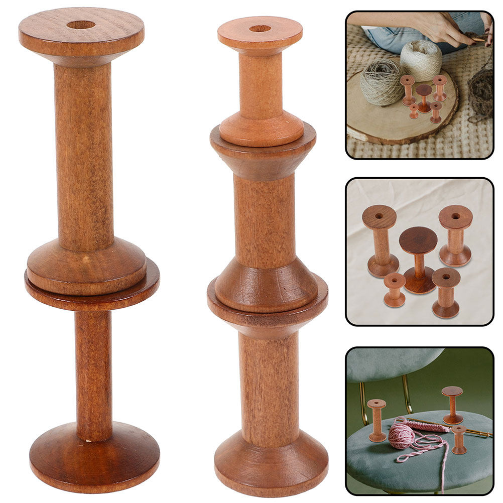 7 Peças de Bobinas de Madeira  - Thread Bobbins Empty avaliação e preço