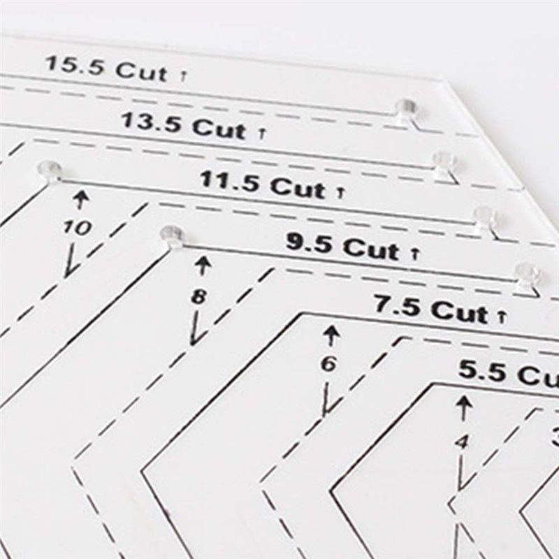 Conjunto de Réguas para Quilti - Quilting Ruler Square avaliação e preço