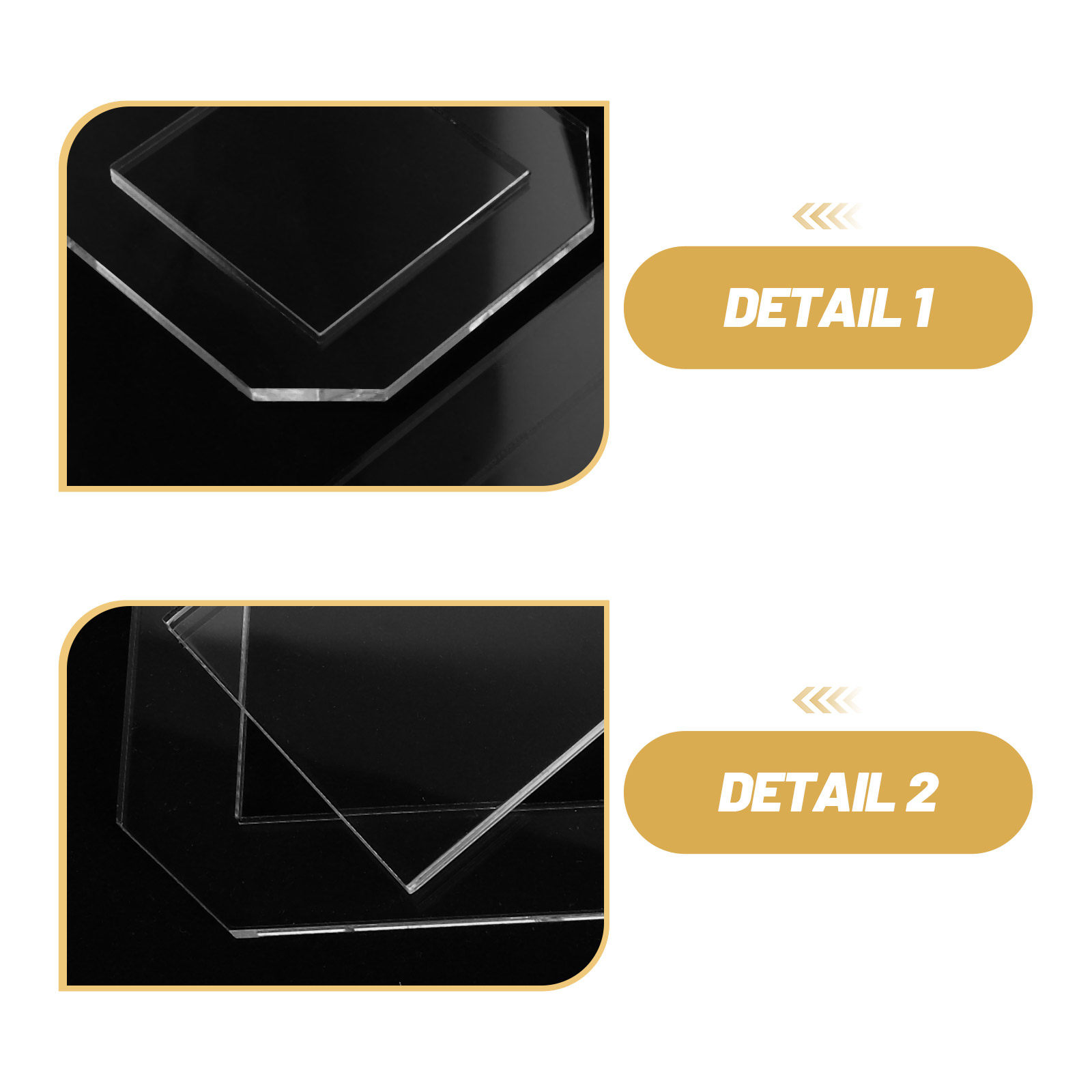 4 Peças de Moldes Transparente - Quilting Ruler Square avaliação e preço