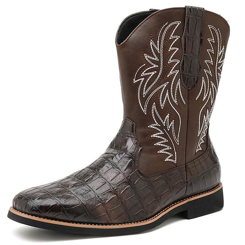 Botas Masculinas de Cowboy Oci - Sewing Embroidery Fabric avaliação e preço
