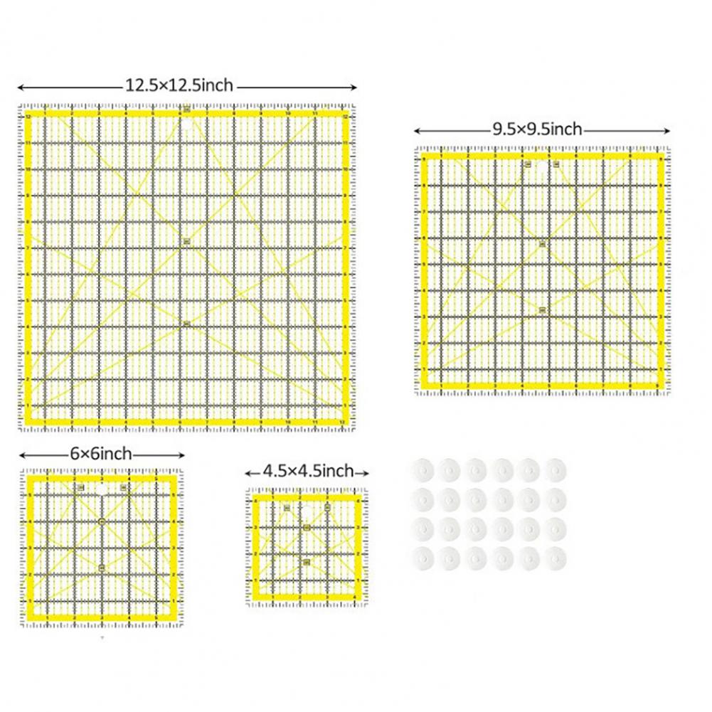Régua acolchoada acrílica quad - Quilting Ruler Square avaliação e preço