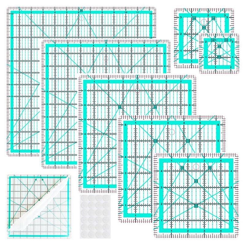 Régua de Colarinho A25F-Azul c - Quilting Ruler Square avaliação e preço