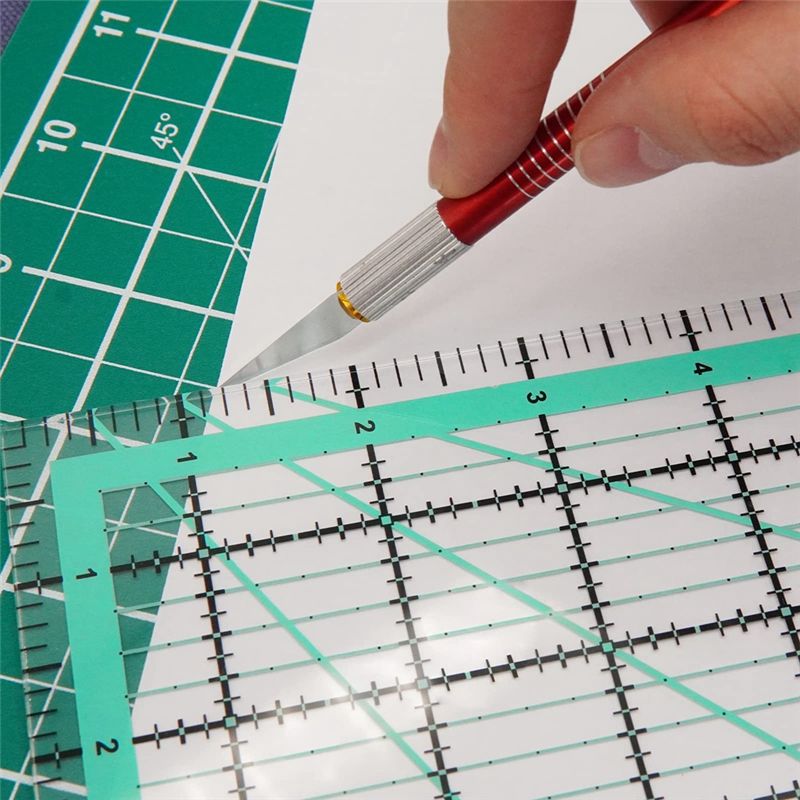 J1UL1N 4PCS Régua de Quilting  - Quilting Ruler Square avaliação e preço