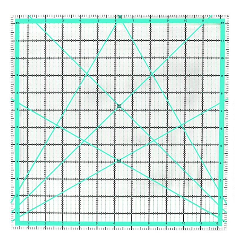 J1UL1N 4PCS Régua de Quilting  - Quilting Ruler Square avaliação e preço