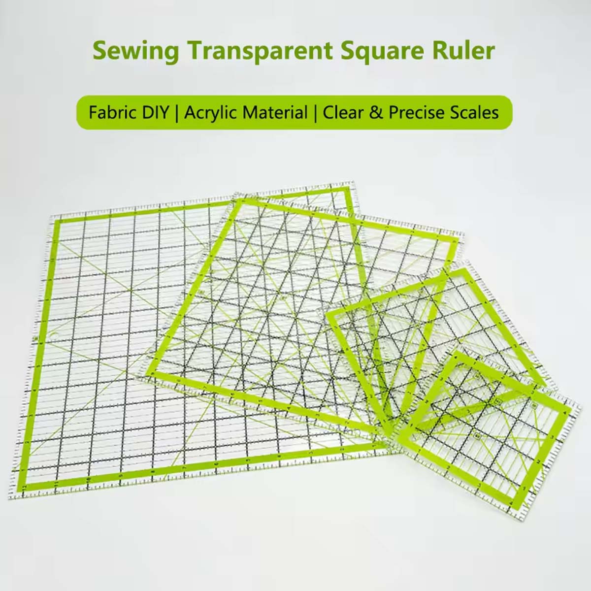 Conjunto de 4 Réguas de Quilti - Quilting Ruler Square avaliação e preço