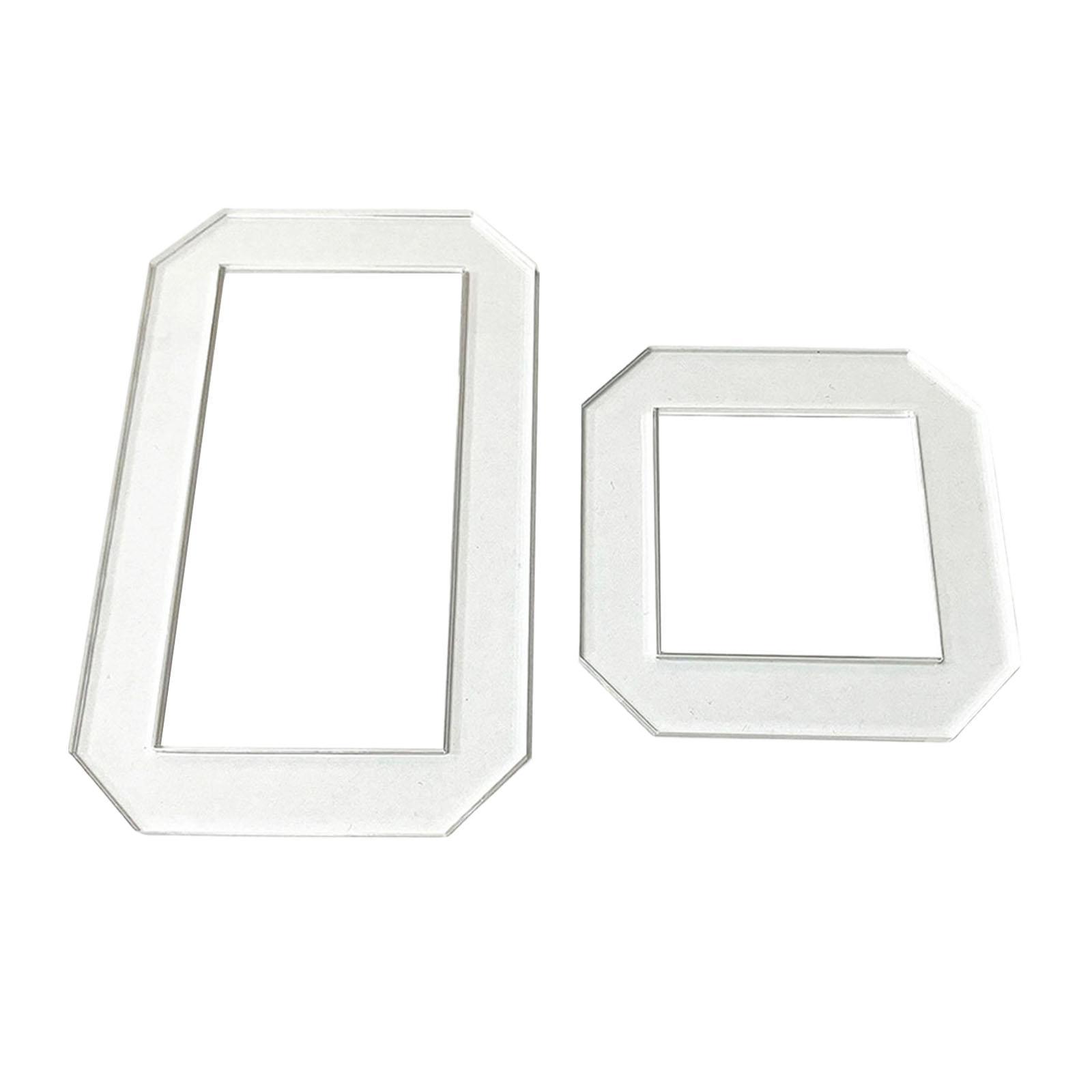 2 Peças de Moldes para Quiltin - Quilting Ruler Square avaliação e preço