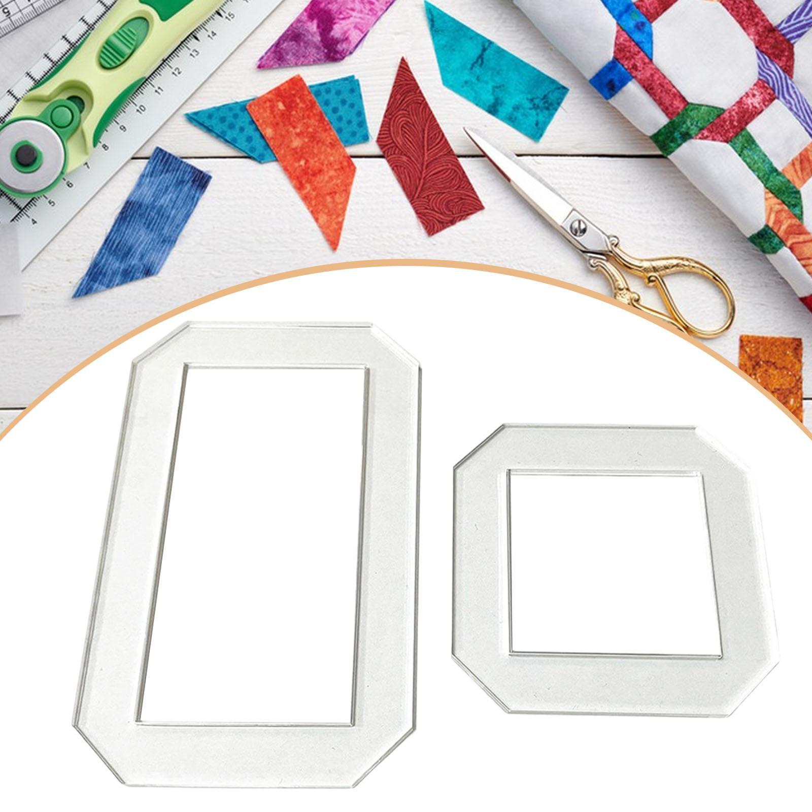 2 Peças de Moldes para Quiltin - Quilting Ruler Square avaliação e preço