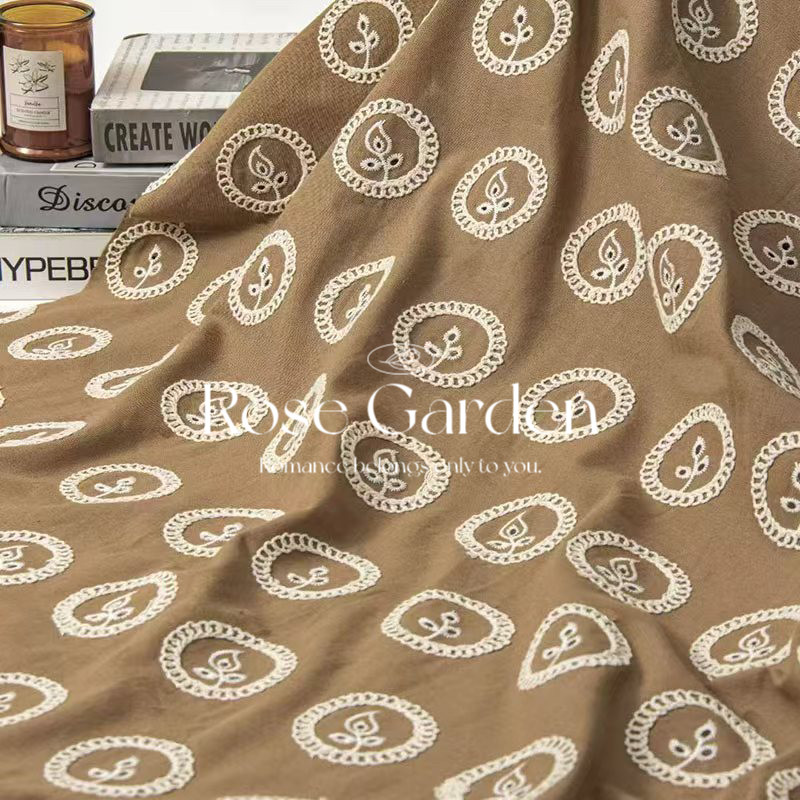 Tecido Floral Bordado com Pont - Sewing Fabric avaliação e preço