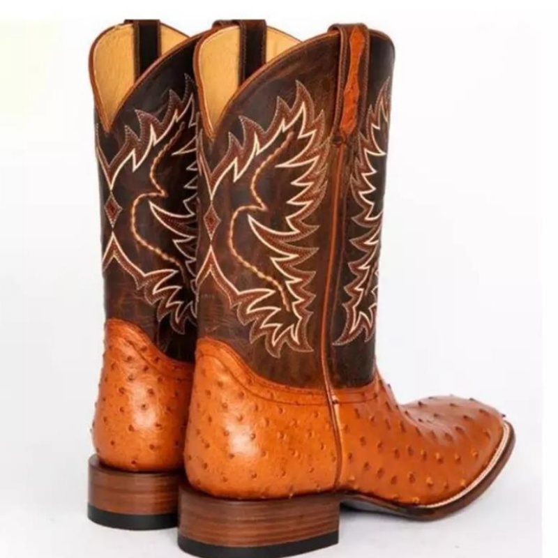 Botas Masculinas Altas com Bor - Sewing Embroidery Fabric avaliação e preço