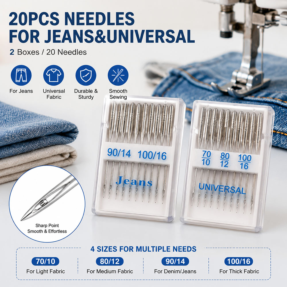 Conjunto de 20 Agulhas para Má - Twin Needle Stretch avaliação e preço