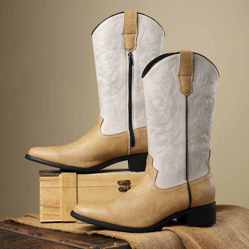 NOVO: Botas Masculinas de Cano - Sewing Embroidery Fabric avaliação e preço