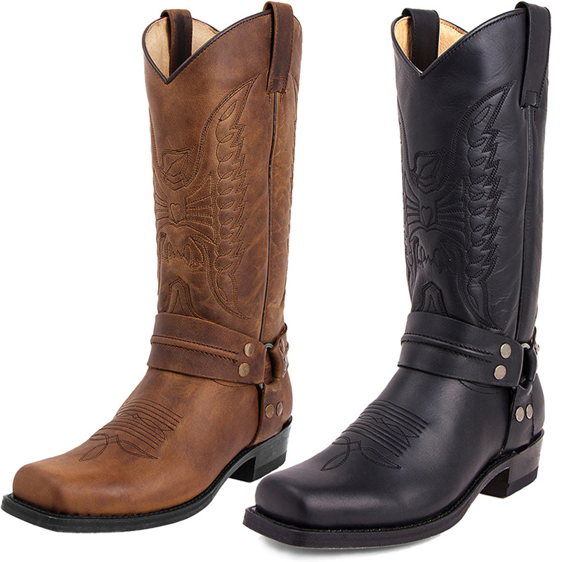 Botas de Motocicleta Masculina - Sewing Embroidery Fabric avaliação e preço