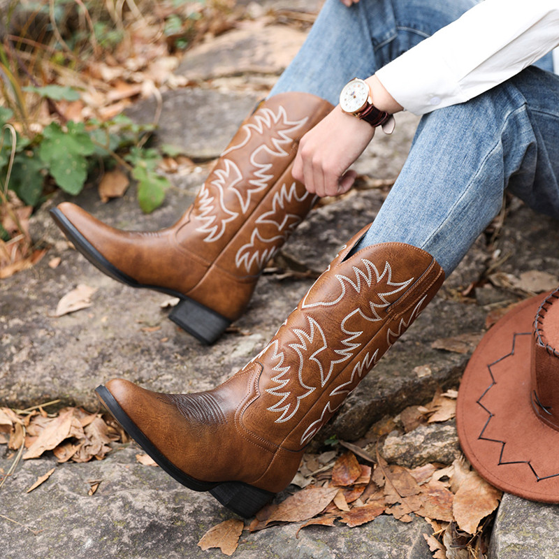 Novas Botas Masculinas Artesan - Sewing Embroidery Fabric avaliação e preço