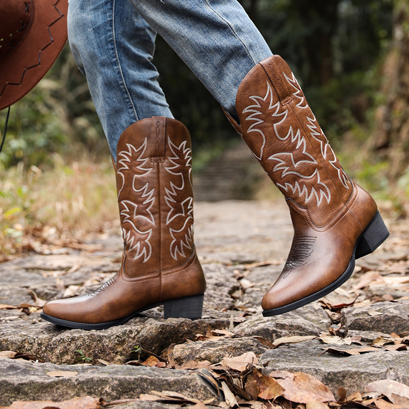 Novas Botas Masculinas Artesan - Sewing Embroidery Fabric avaliação e preço