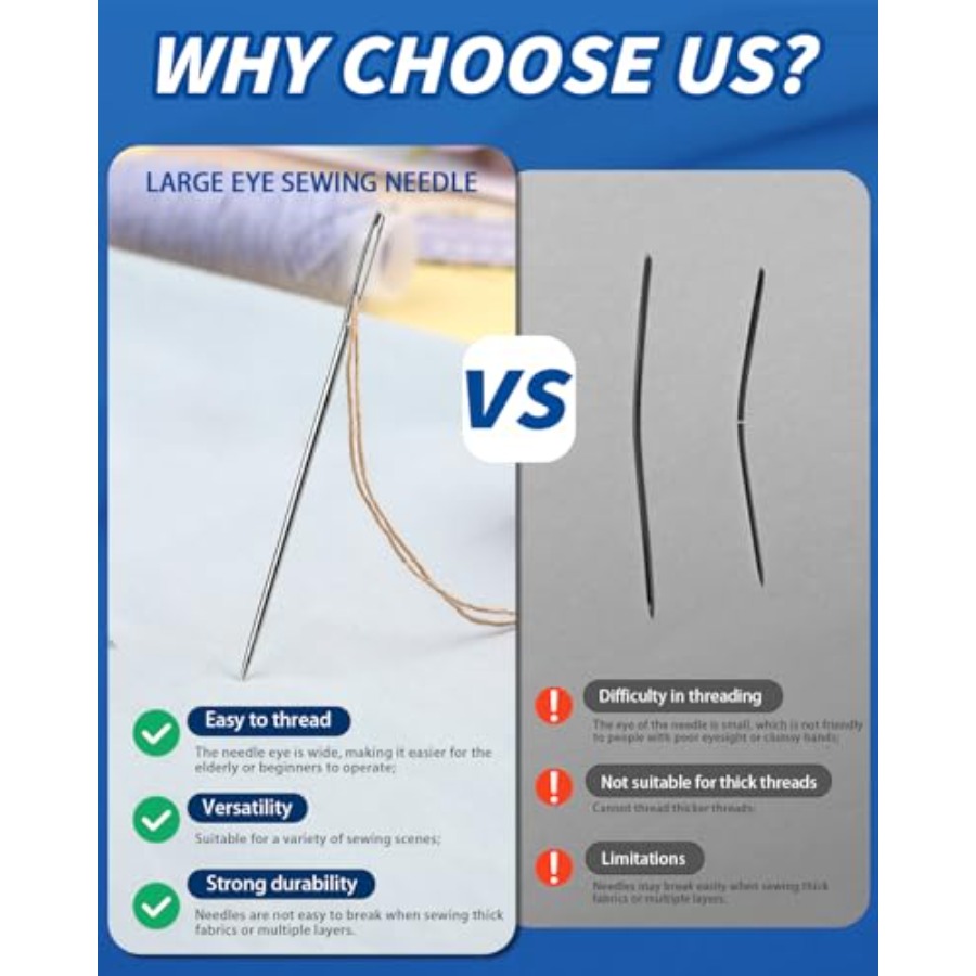 Agulhas de Costura de Olho Gra - Sewing Repair avaliação e preço